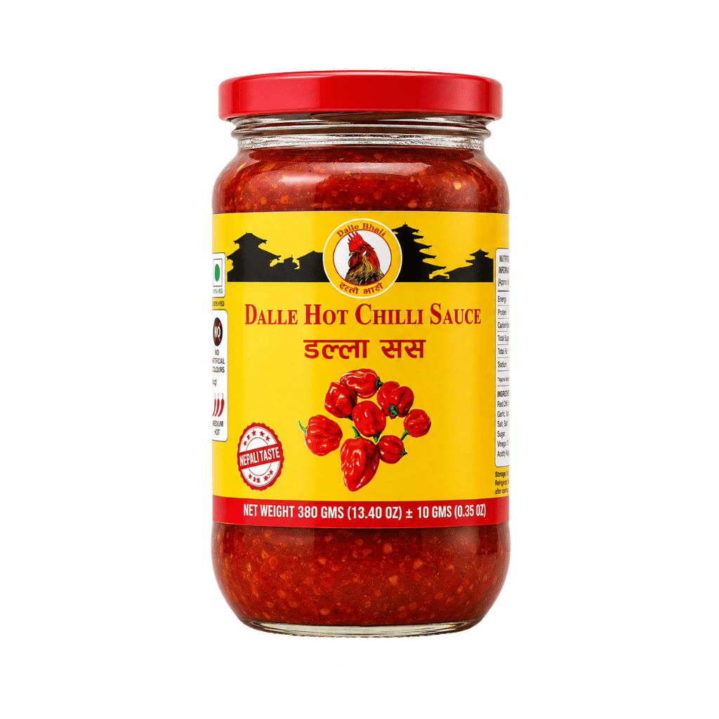 Rato bhale Dalle Hot Chilli Sauce 380 g buy online USA - 1